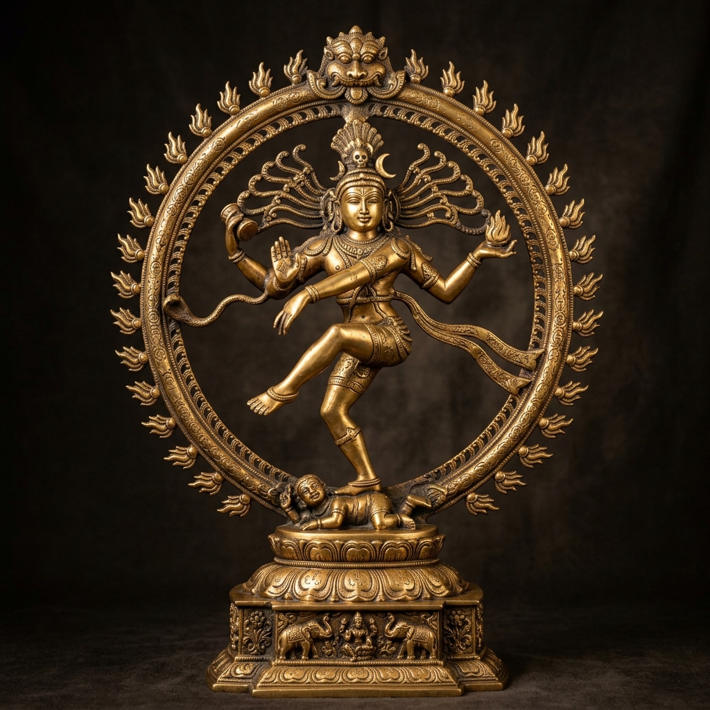 Bronze Nataraja Cosmic Dancer Statue