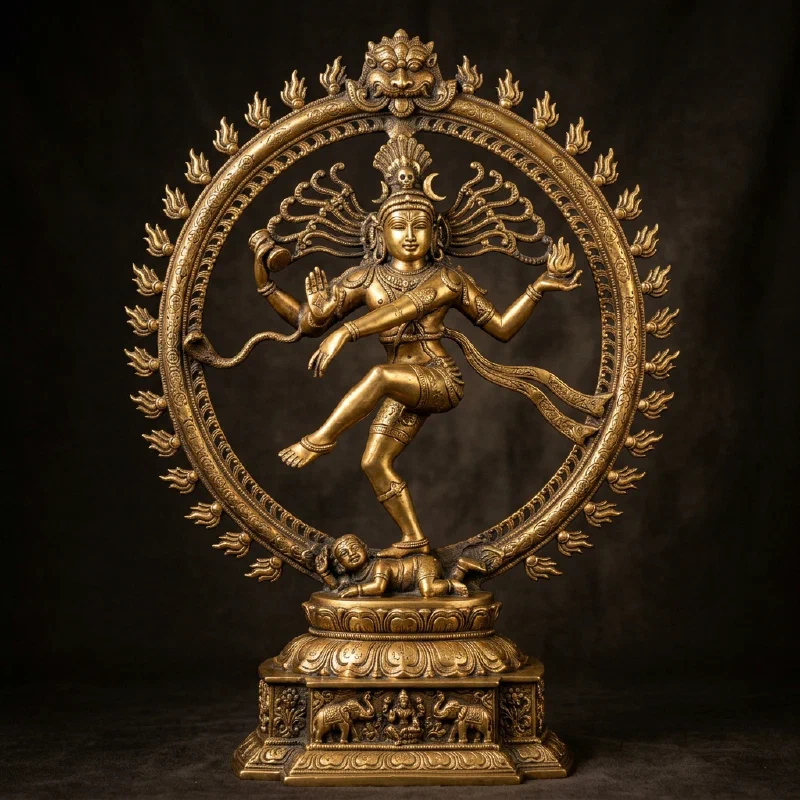 Bronze Nataraja Cosmic Dancer Statue